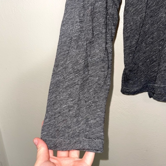 Madewell Whisper Dark Gray Heathered Turtleneck Top Large Women’s - Picture 4 of 11